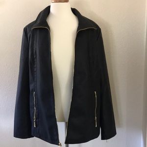BNWT Women’s Ellen Tracy Butter faux Leather Jkt